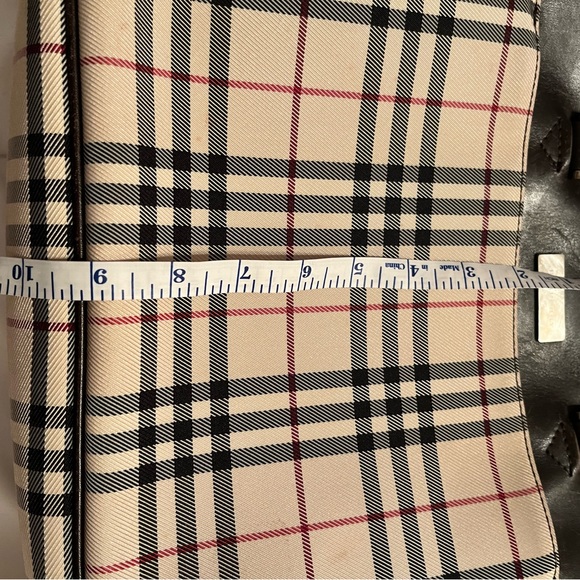 Burberry Nova Check Leather Trim Square Bag - Picture 16 of 16